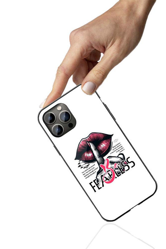 Be Fearless Lips Phone Cover | Glass Case