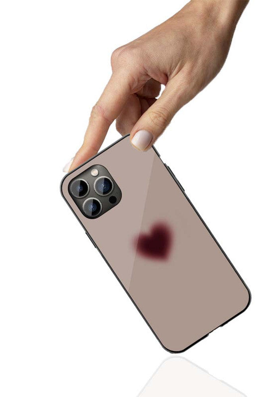 Blurred Heart Phone Cover | Glass Case