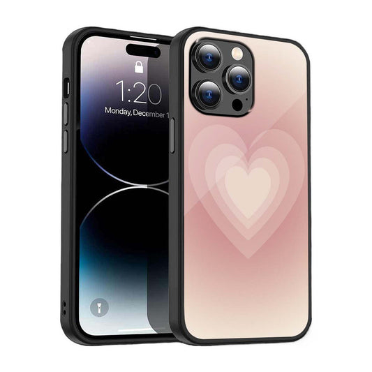 Blush Heart Glow Phone Cover | Glass Case