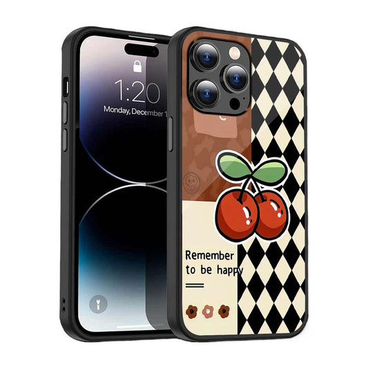 Cherry Mood Retro Phone Cover | Glass Case