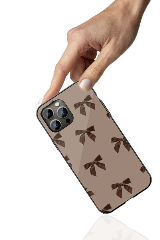 Choco Bow Phone Cover | Glass Case