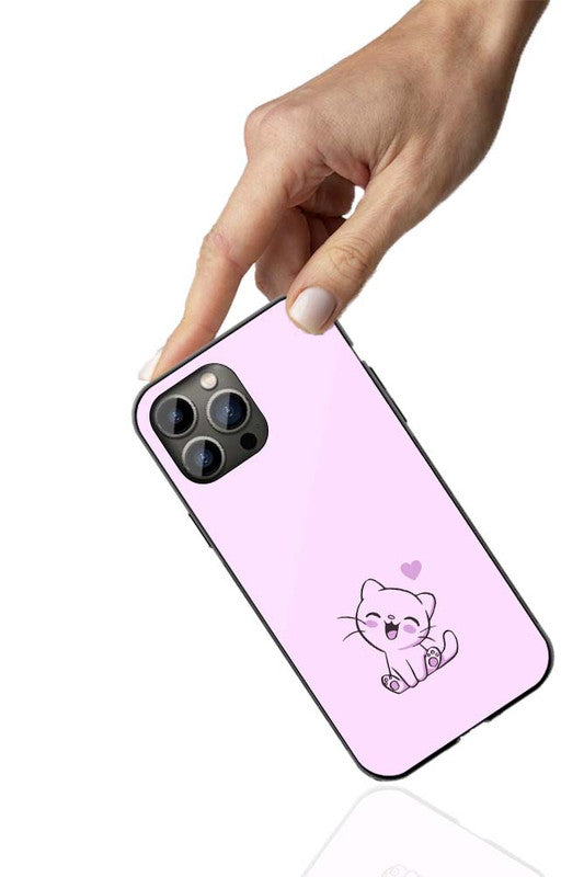 Cute Kawaii Cat Phone Cover | Glass Case