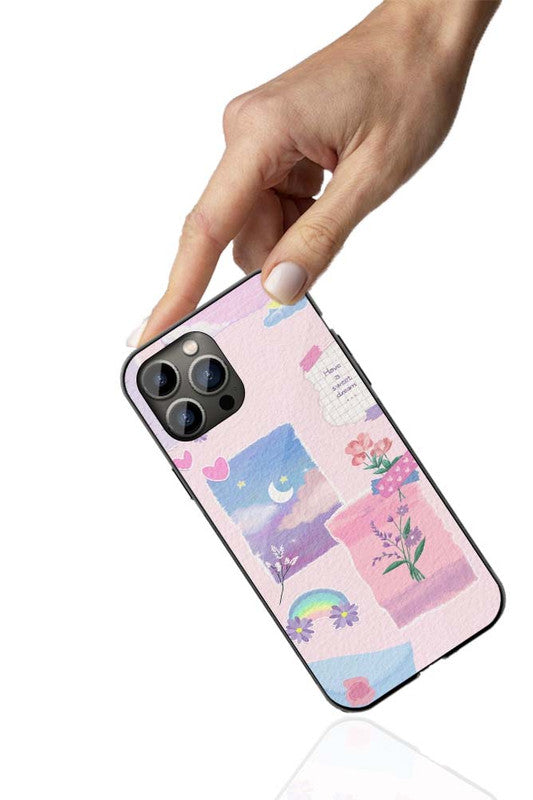 Dreamy Pastel Collage Phone Cover | Glass Case