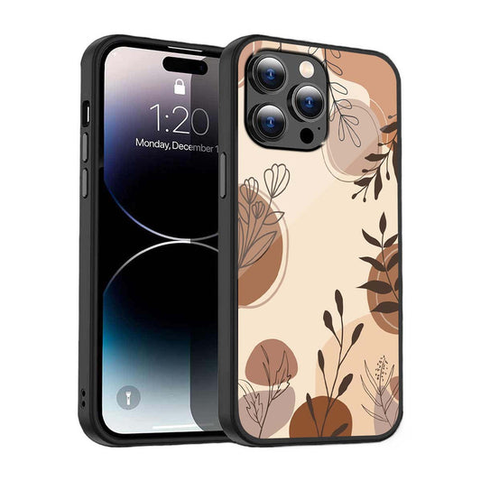 Earthy Botanical Phone Cover | Glass Case