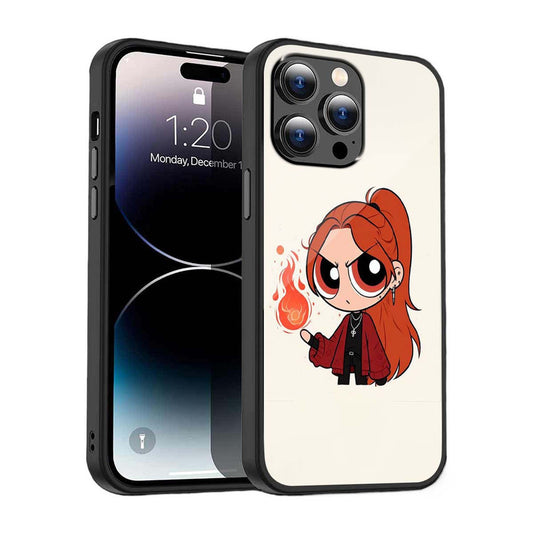 Fiery Power Cartoon Phone Cover | Glass Case