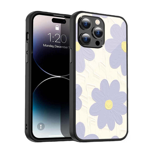 Lavender Daisy Phone Cover | Glass Case