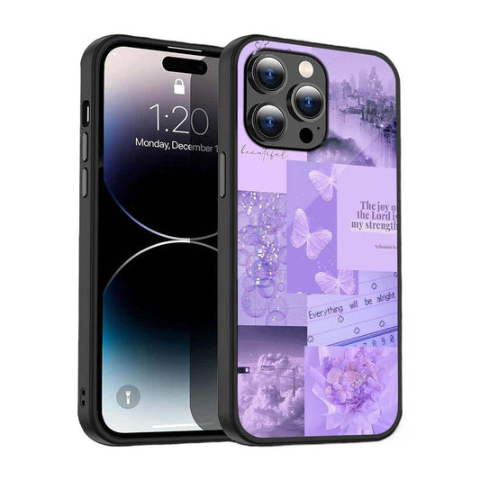 Lavender Dream Collage Phone Cover | Glass Case
