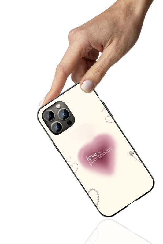 Love Definition Aesthetic Phone Cover | Glass Case