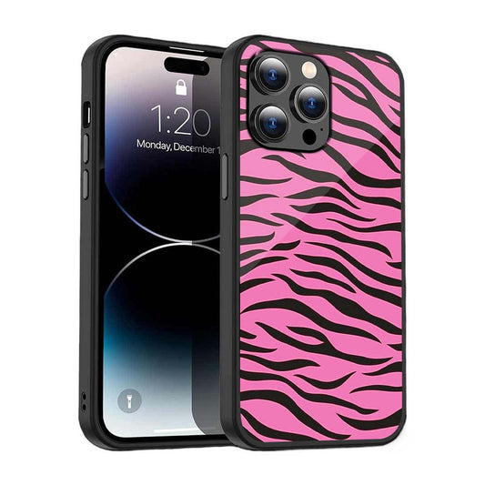 Pink Zebra Phone Cover | Glass Case