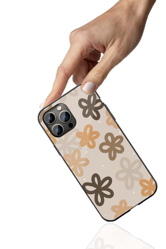 Retro Floral Harmony Phone Cover | Glass Case
