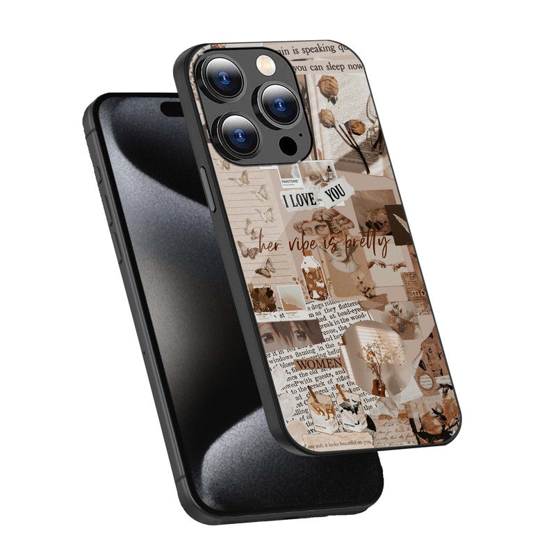 Aesthetic Vintage Collage Phone Cover | Glass Case