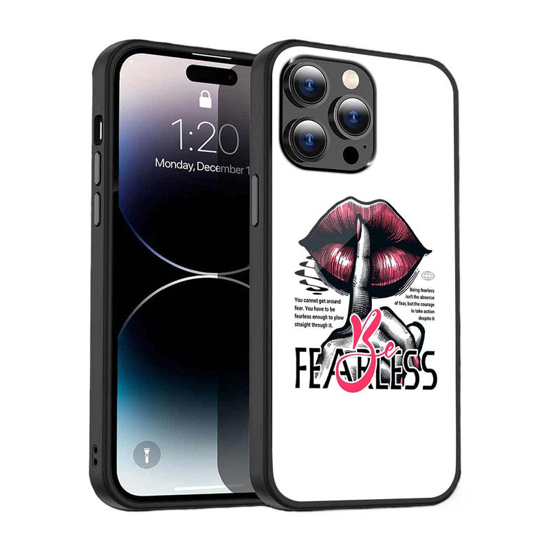Be Fearless Lips Phone Cover | Glass Case