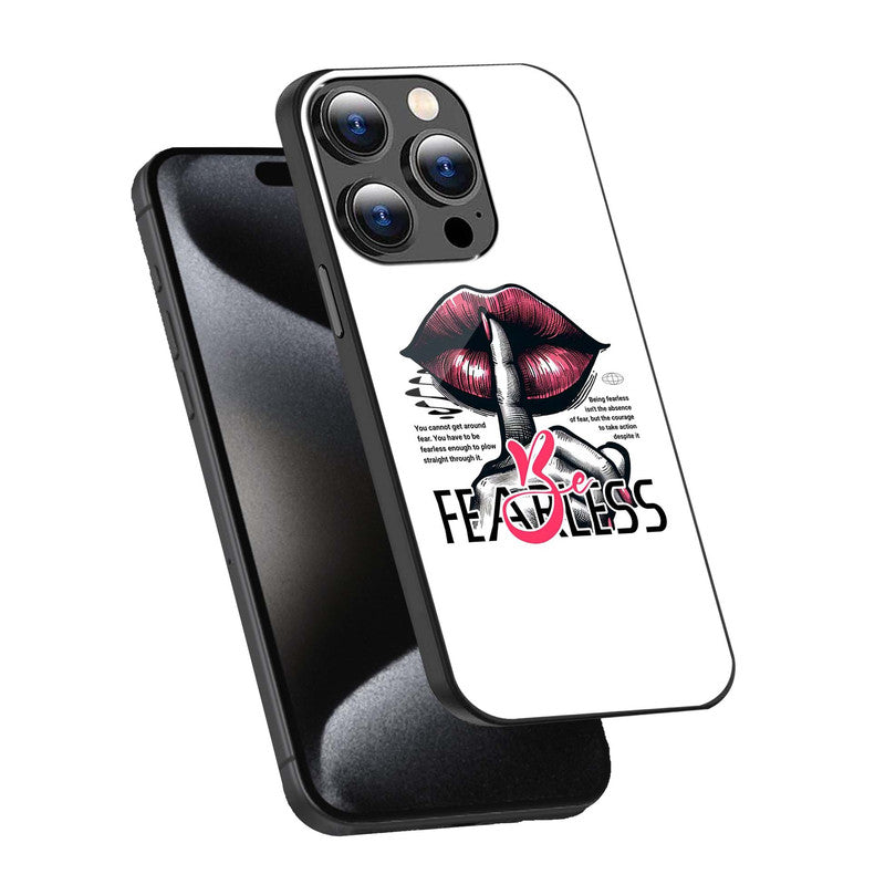 Be Fearless Lips Phone Cover | Glass Case