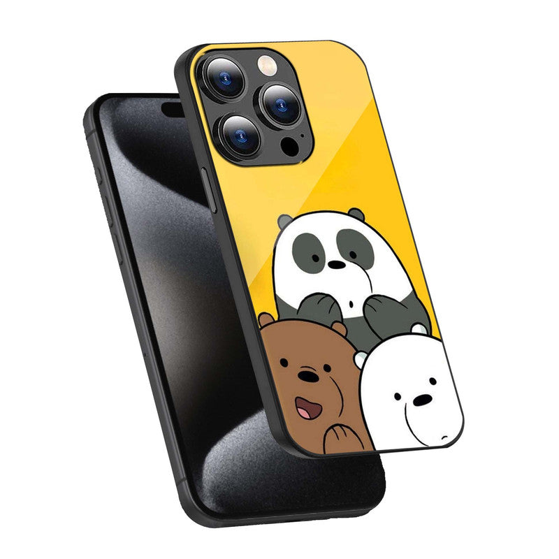 Bear Stack Phone Cover | Glass Case