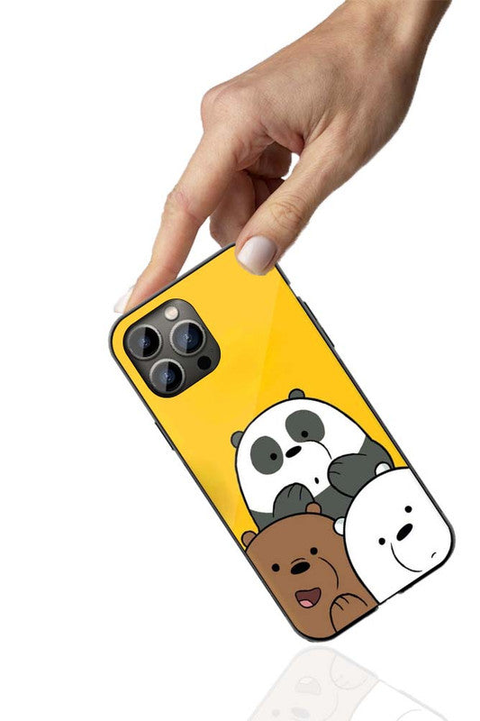 Bear Stack Phone Cover | Glass Case