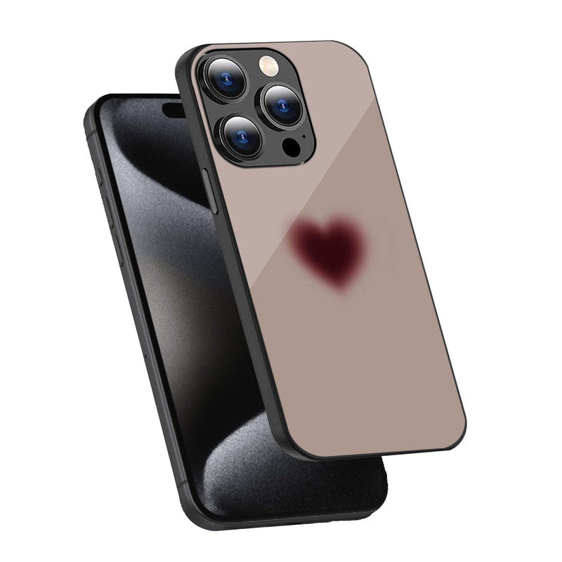 Blurred Heart Phone Cover | Glass Case