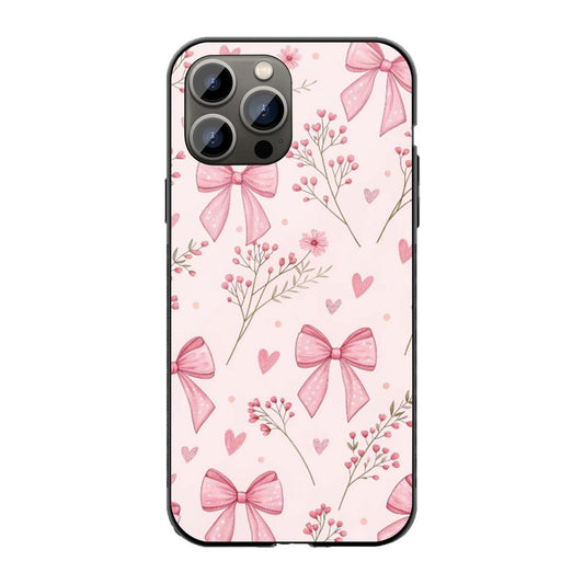 Blush Bow Phone Cover | Glass Case