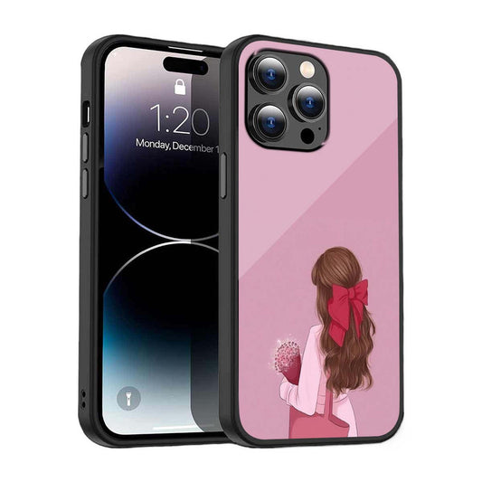 Blush Bow & Blooms Phone Cover | Glass Case