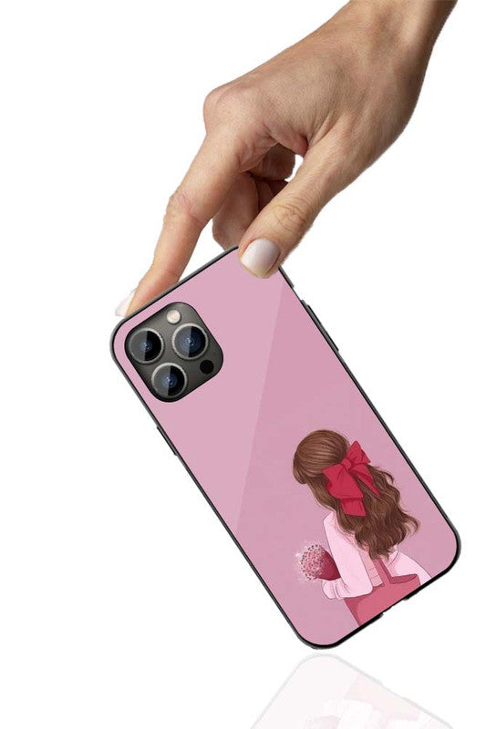 Blush Bow & Blooms Phone Cover | Glass Case
