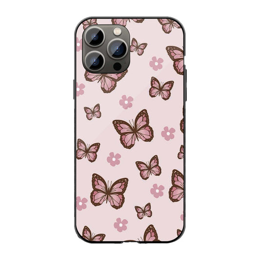 Blush Butterfly Charm Phone Cover | Glass Case