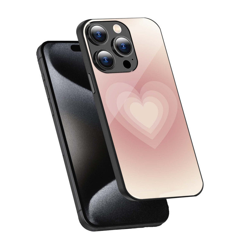 Blush Heart Glow Phone Cover | Glass Case
