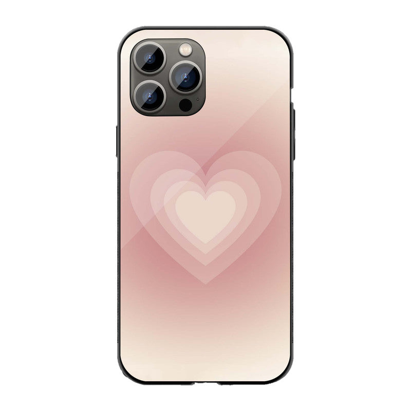 Blush Heart Glow Phone Cover | Glass Case