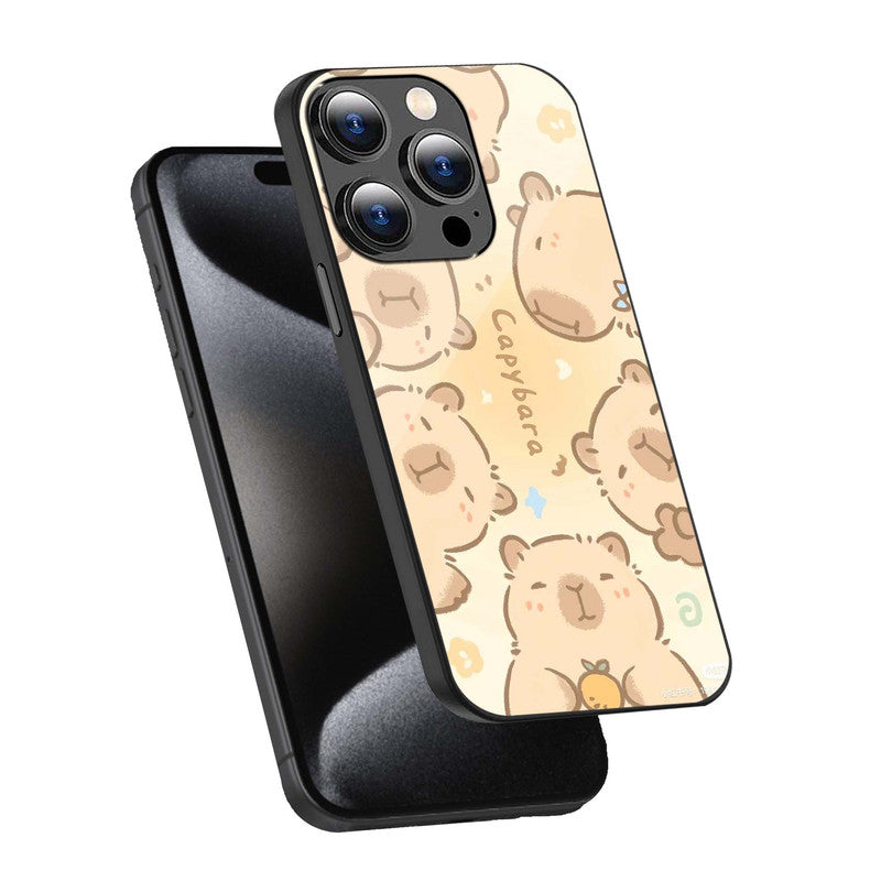 Capybara Cuteness Phone Cover | Glass Case