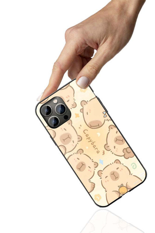 Capybara Cuteness Phone Cover | Glass Case