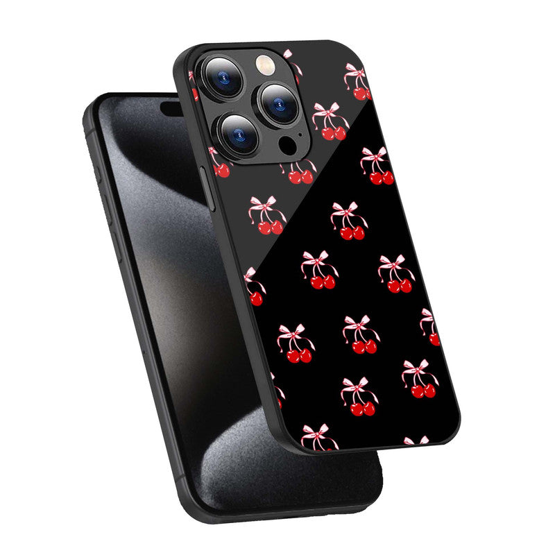 Cherry Bow Phone Cover | Glass Case
