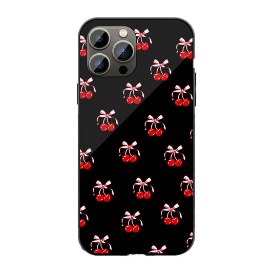 Cherry Bow Phone Cover | Glass Case
