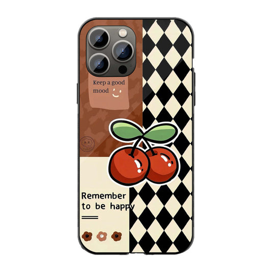 Cherry Mood Retro Phone Cover | Glass Case