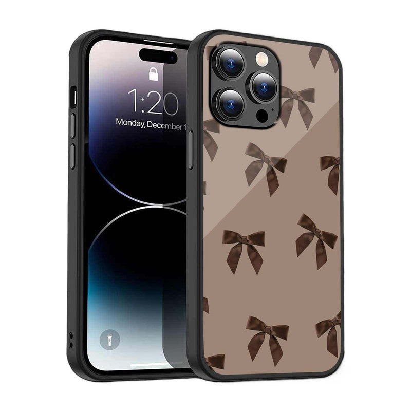 Choco Bow Phone Cover | Glass Case