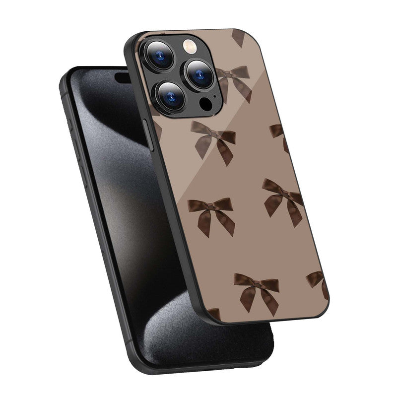 Choco Bow Phone Cover | Glass Case