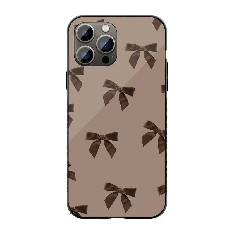 Choco Bow Phone Cover | Glass Case