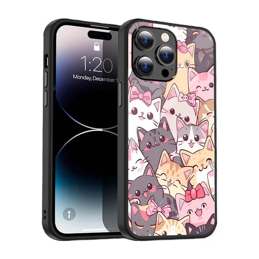 Cute Cats Phone Cover | Glass Case