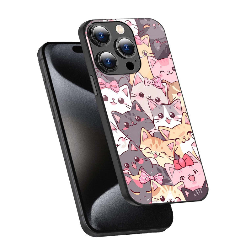Cute Cats Phone Cover | Glass Case