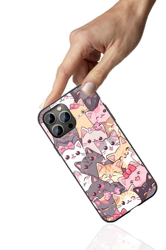 Cute Cats Phone Cover | Glass Case