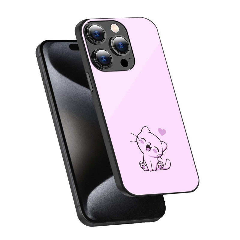 Cute Kawaii Cat Phone Cover | Glass Case
