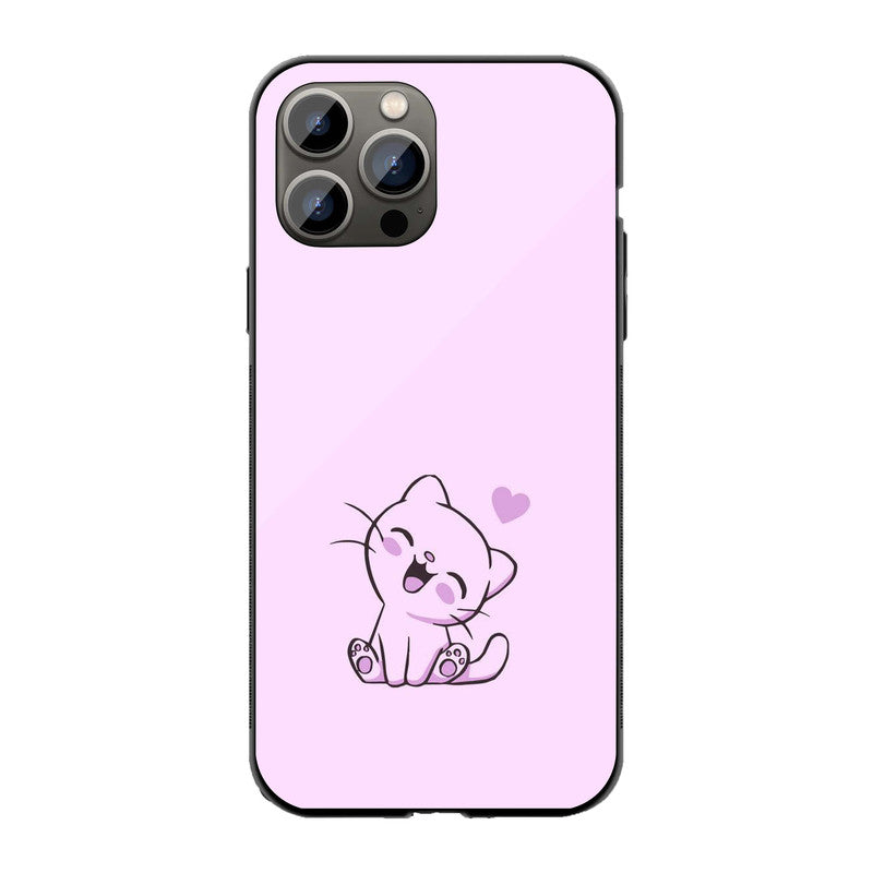 Cute Kawaii Cat Phone Cover | Glass Case