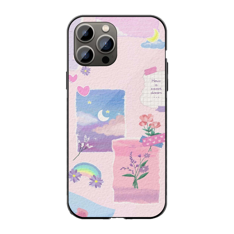 Dreamy Pastel Collage Phone Cover | Glass Case