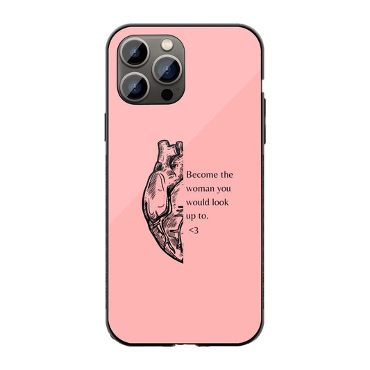 EmpowerHer Minimalist Heart Phone Cover | Glass Case