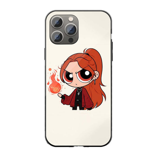 Fiery Power Cartoon Phone Cover | Glass Case