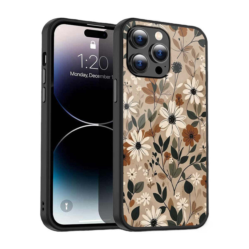Floral Charm Phone Cover | Glass Case