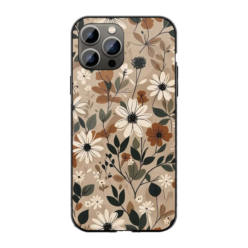 Floral Charm Phone Cover | Glass Case