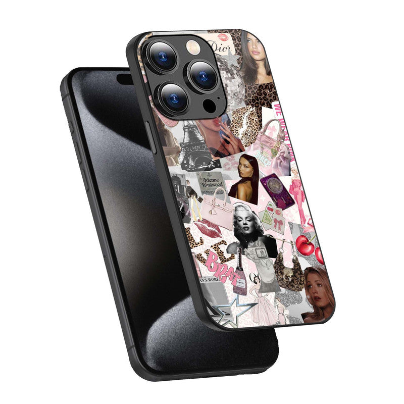 Glam Collage Phone Cover | Glass Case