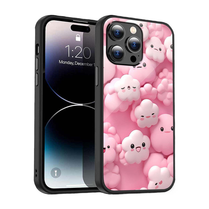 Kawaii Cloud Bliss Phone Cover | Glass Case