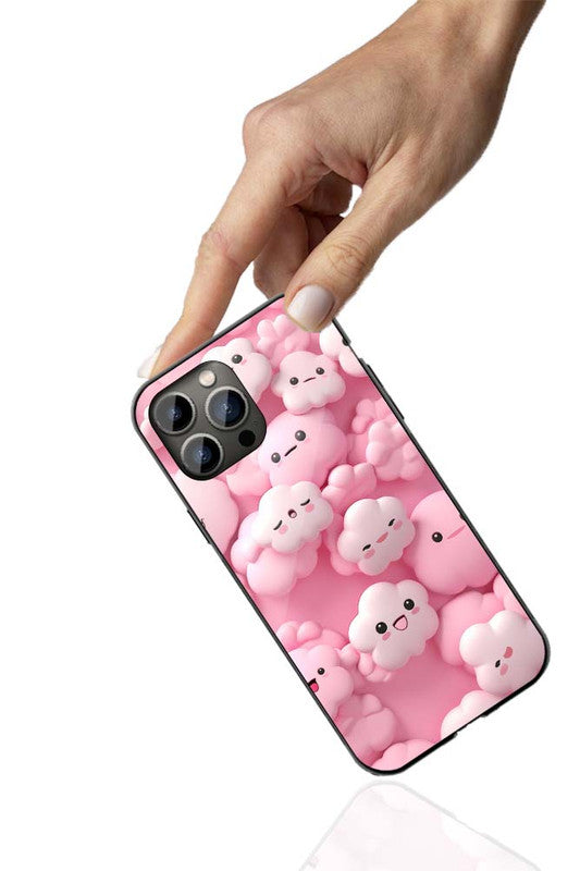 Kawaii Cloud Bliss Phone Cover | Glass Case