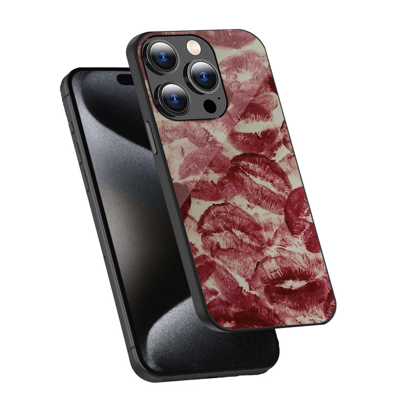 Kiss Marks Phone Cover | Glass Case
