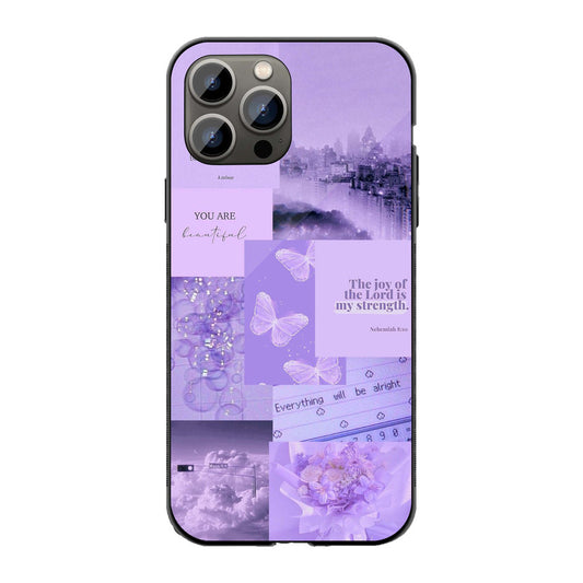 Lavender Dream Collage Phone Cover | Glass Case