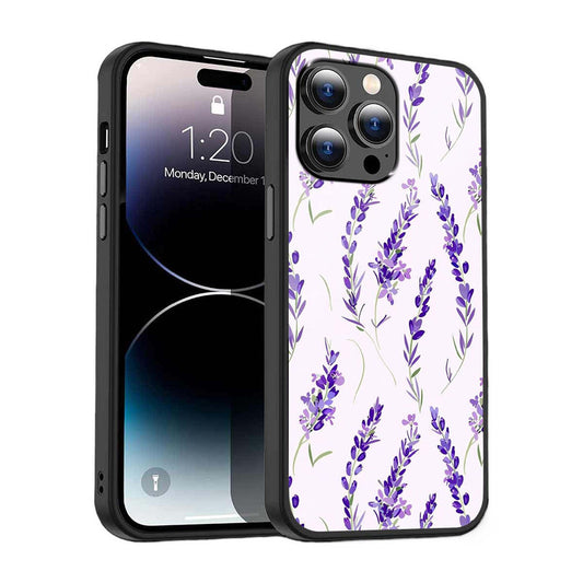 Lavender Floral Phone Cover | Glass Case